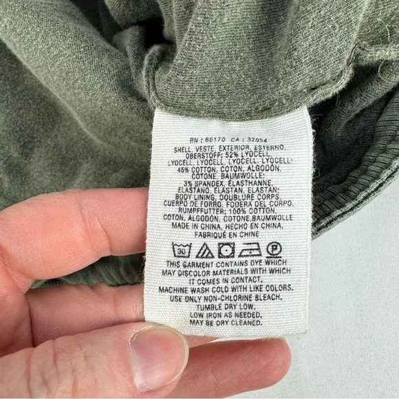 Anthropologie Plus 3X Everyday Belted Moto Jacket Light Green Lined Zip & Button - Picture 12 of 16